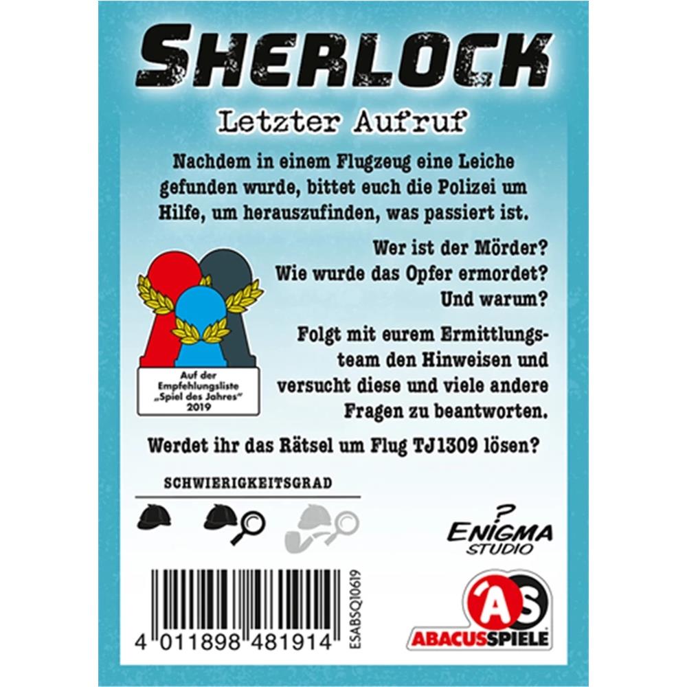 Abacus Sherlock - Dernier appel (d)