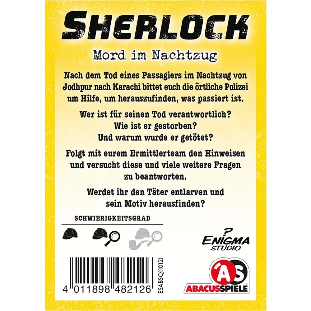 Abacus Sherlock – Mord im Nachtzug (d)