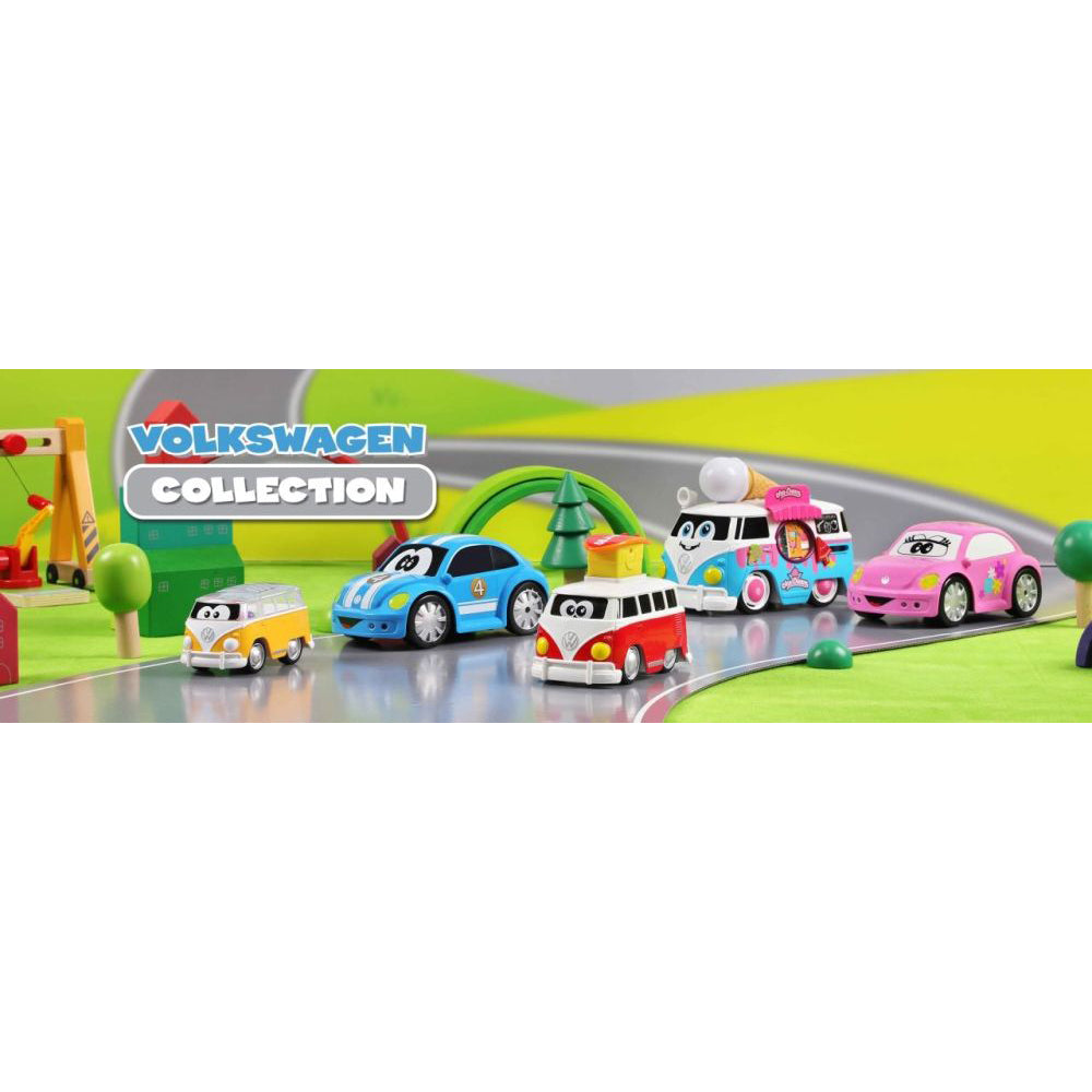 BB Junior Volkswagen Press and Go Bus, assortiert