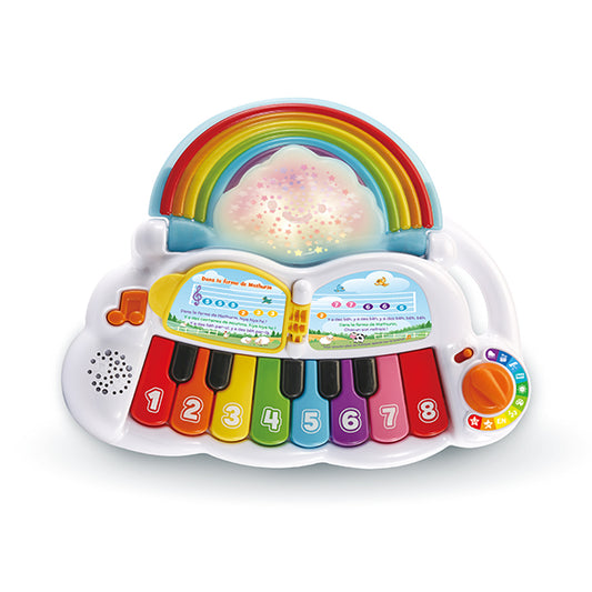 vtech piano bow in sky magic light, french
