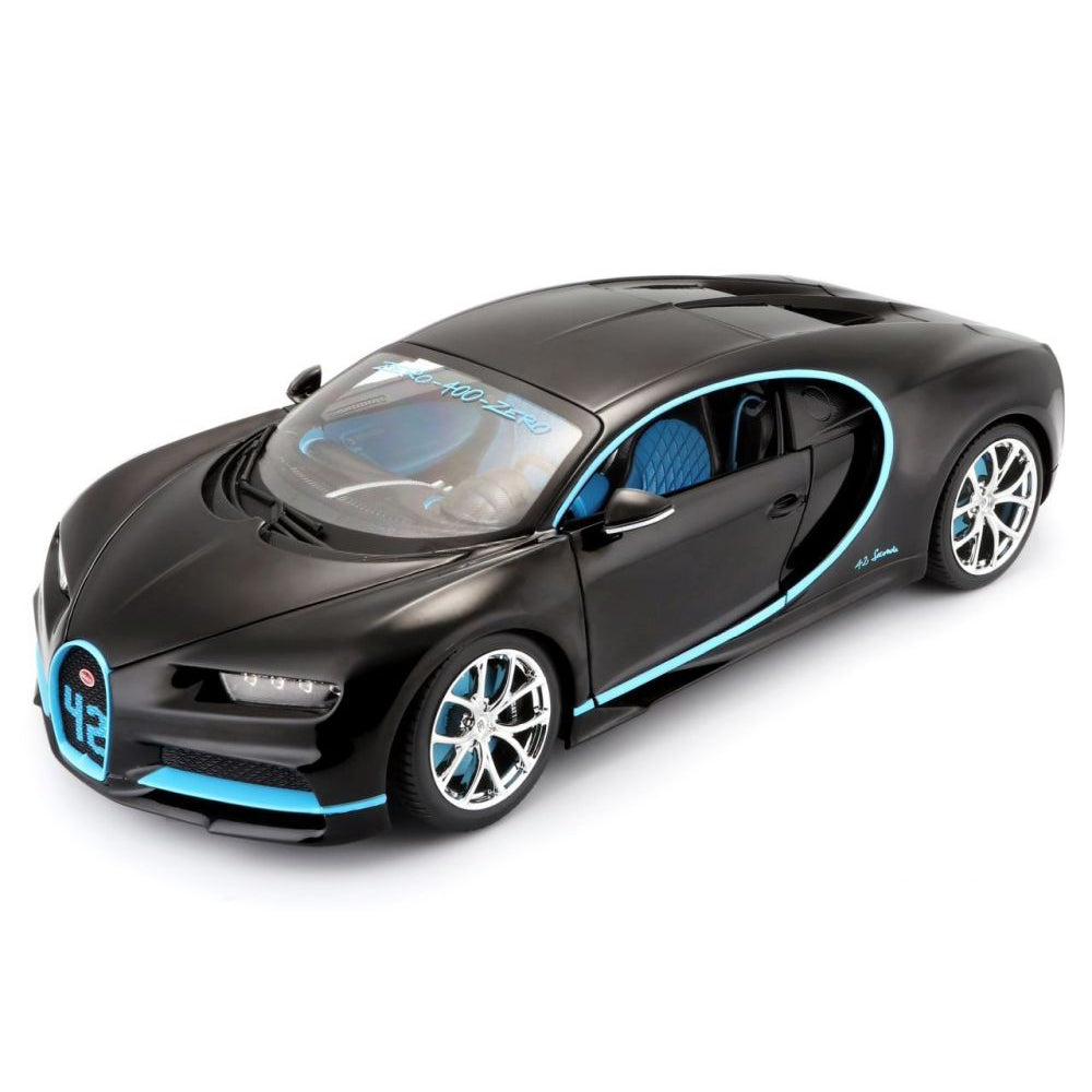 Bugatti Chiron 42 second version, 1:18, black/blue