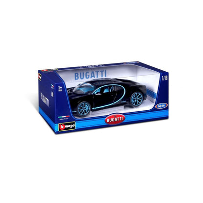 Bugatti Chiron 42 deuxième version, 1:18, noir/bleu