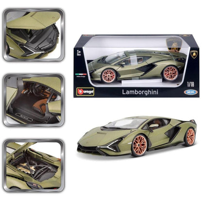 Bburago Lamborghini Sián FKP 37, 1:18, green
