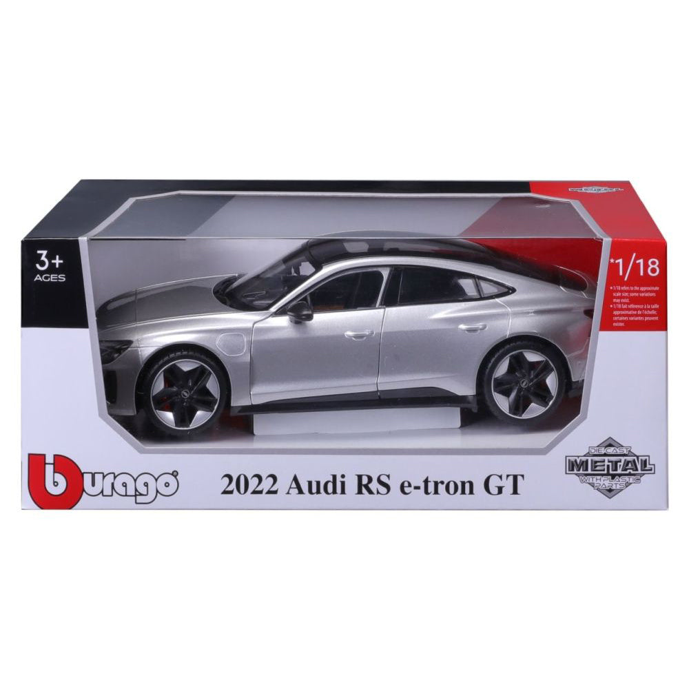 Bburago Audi RS e-tron GT 2022, silber, 1:18