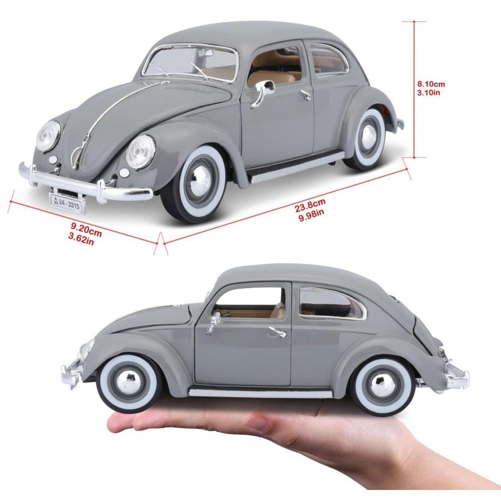 Bburago Volkswagen Käfer 1955 grau 1/18