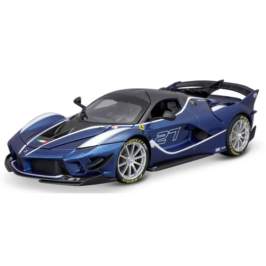 Bburago Ferrari Race & Play FXX-K EVO, blau, 1:18