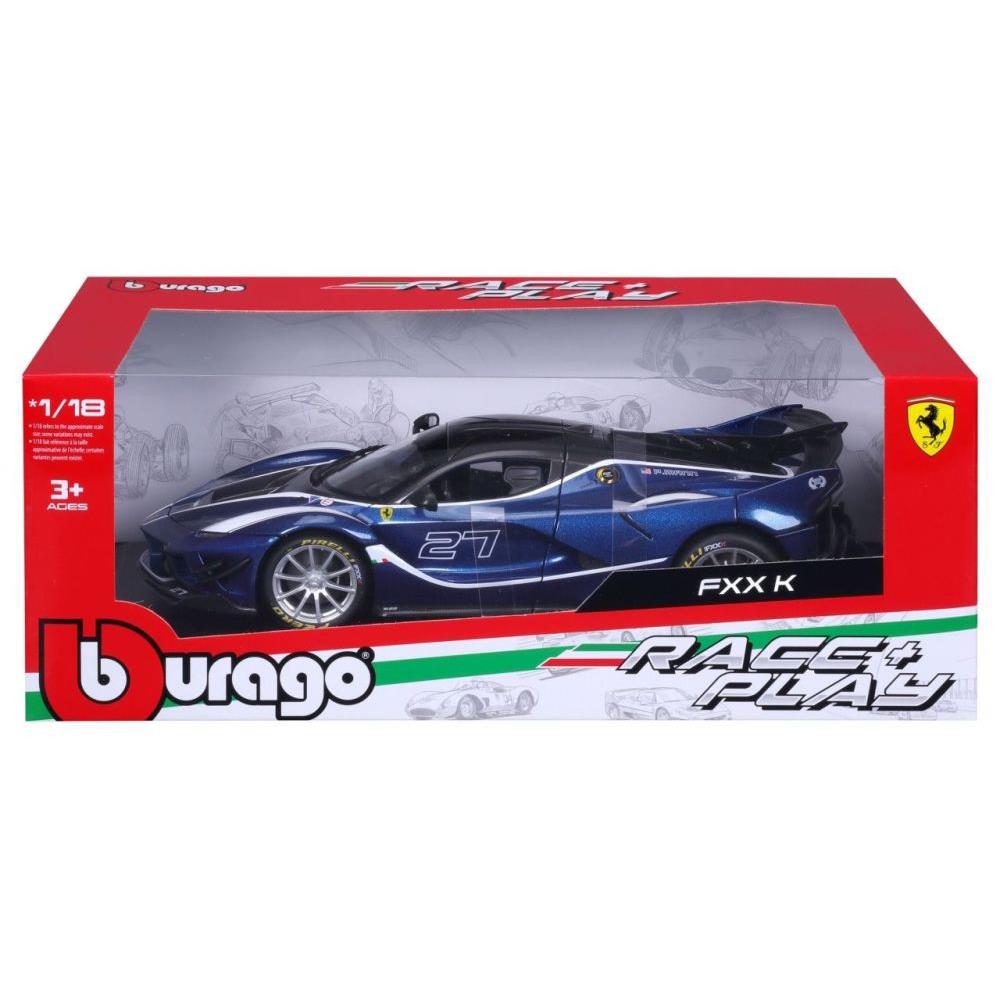 Bburago Ferrari Race & Play FXX-K EVO, blau, 1:18