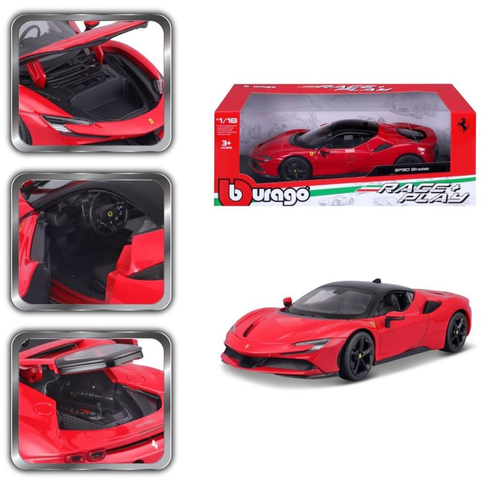 Bburago Ferrari R&P SF90 Stradale 1/18 rot