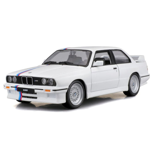 Bburago BMW M3 (E30) 1988, weiss, 1:24