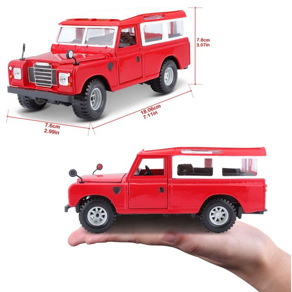 Bburago Land Rover Série II 1/24 rouge