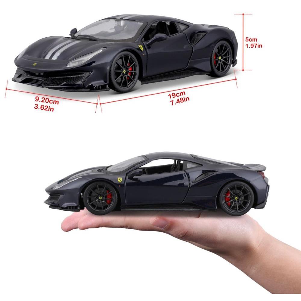 Bburago Ferrari R&P 488 Pista 1/24 blau