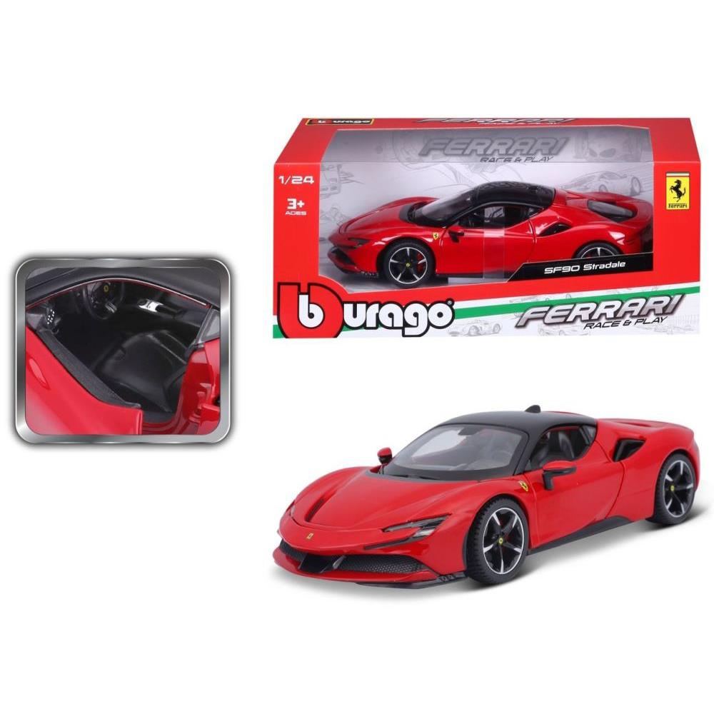 Bburago Ferrari Race & Play SF90 Stradale, 1:24