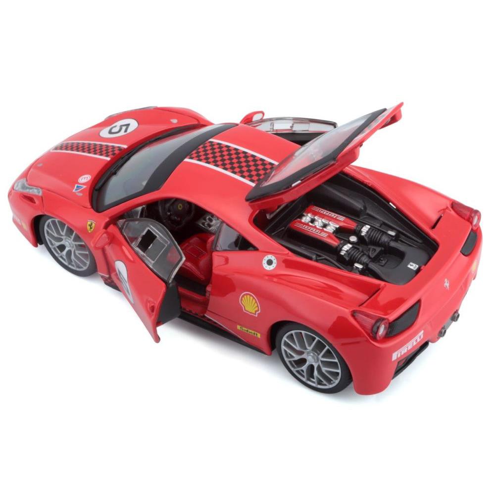 Bburago Ferrari Racing 458 Challenge 1/24 rot