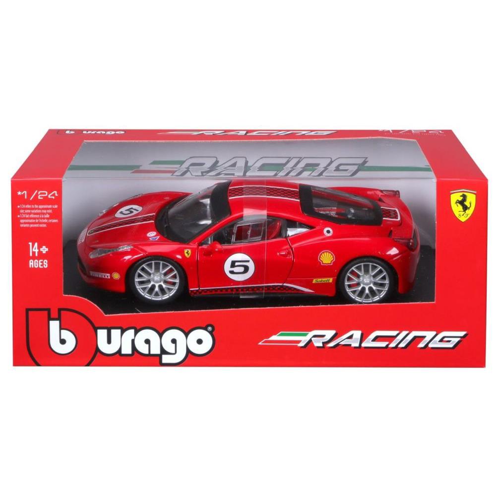 Bburago Ferrari Racing 458 Challenge 1/24 rot