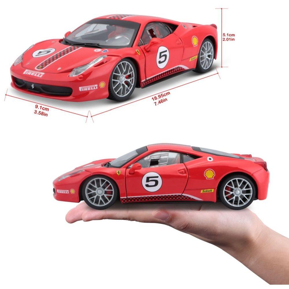 Bburago Ferrari Racing 458 Challenge 1/24 rot