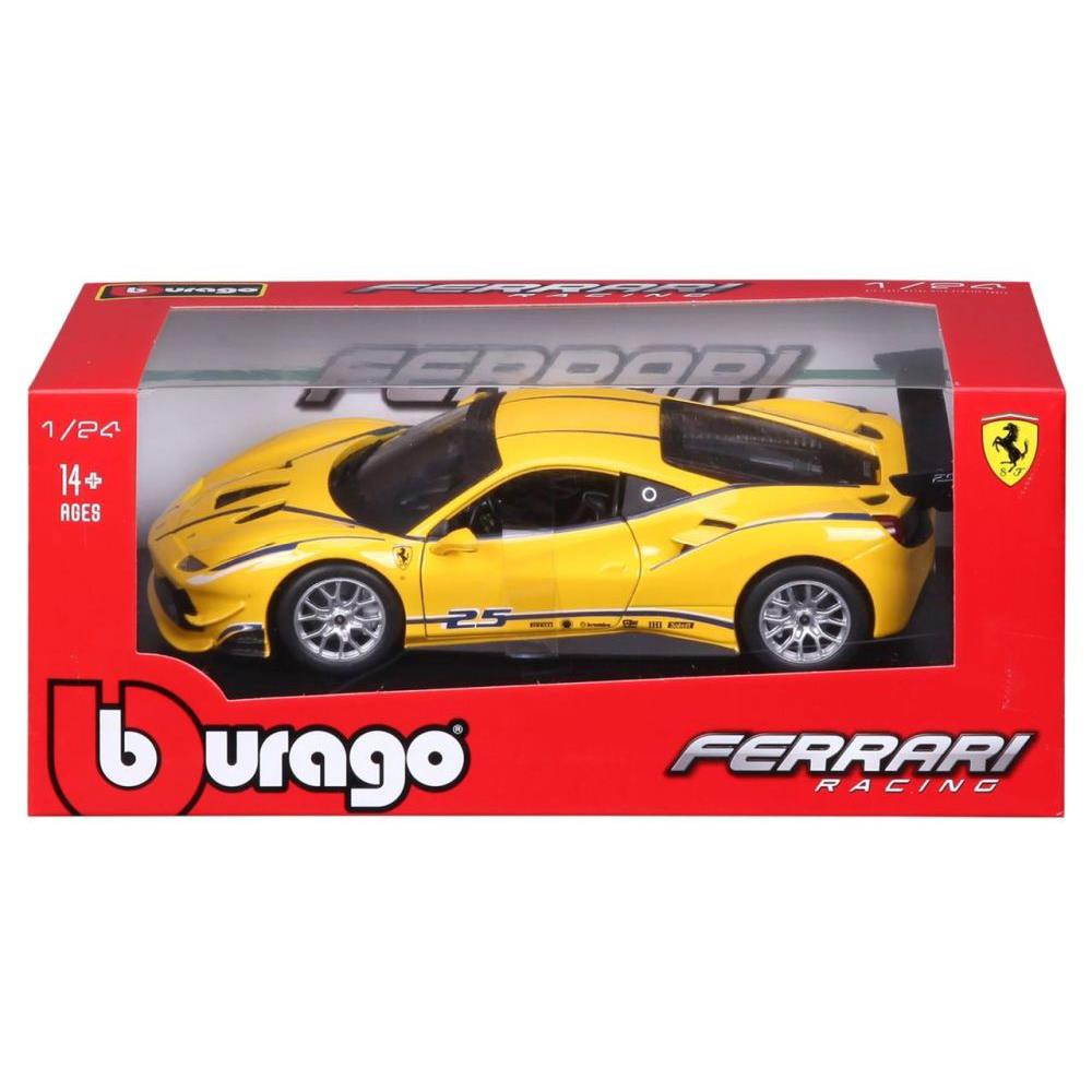 Bburago Ferrari Racing 488 Challenge 1/24 jaune
