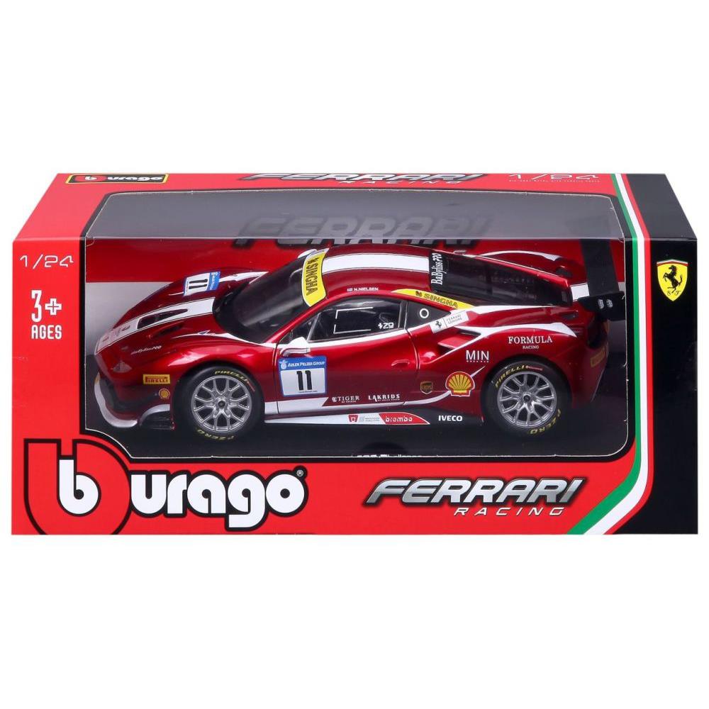 Bburago Ferrari Race & Play 488 Challenge Racing, 1:24