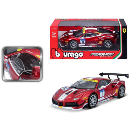 Bburago Ferrari Race & Play 488 Challenge Racing, 1:24