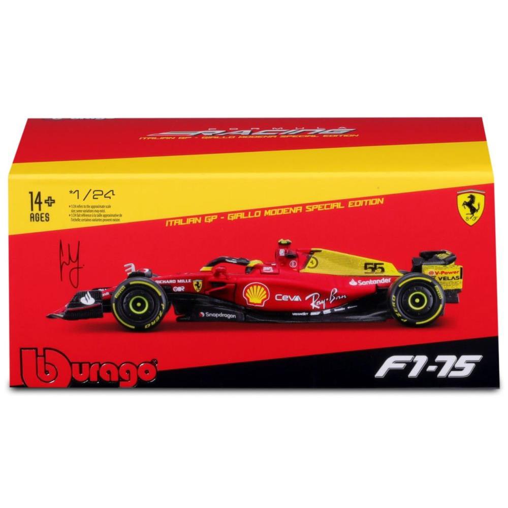 Bburago Ferrari F1-75 Special Edition Carlos Sainz 2022, 1:24