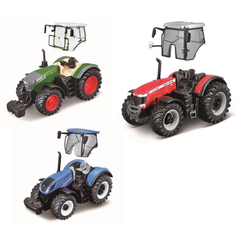 Bburago Farm Tractor Fendt und New Holland, 12 cm, assortiert