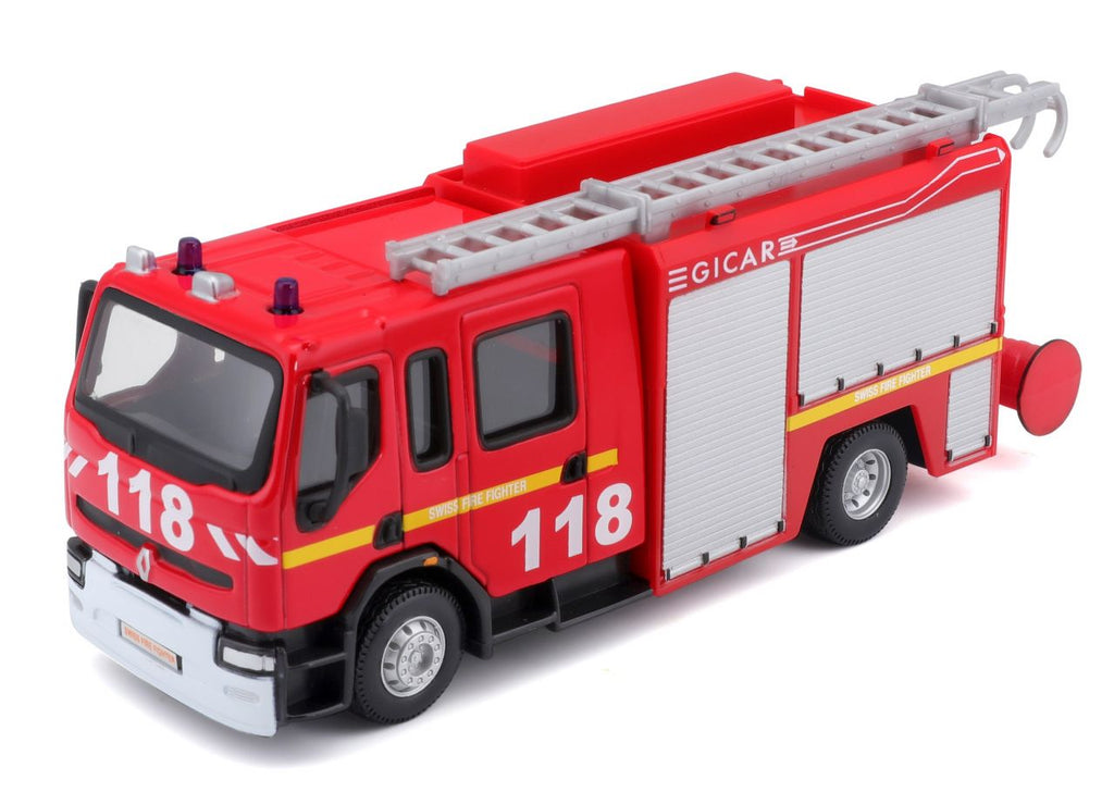 Bburago Renault Premium Feuerwehr 1:50, rot