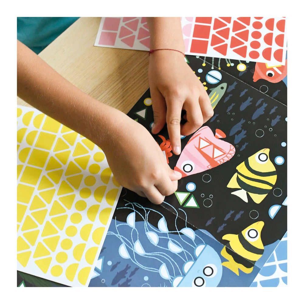 Sticker Panorama Poster Aquarium