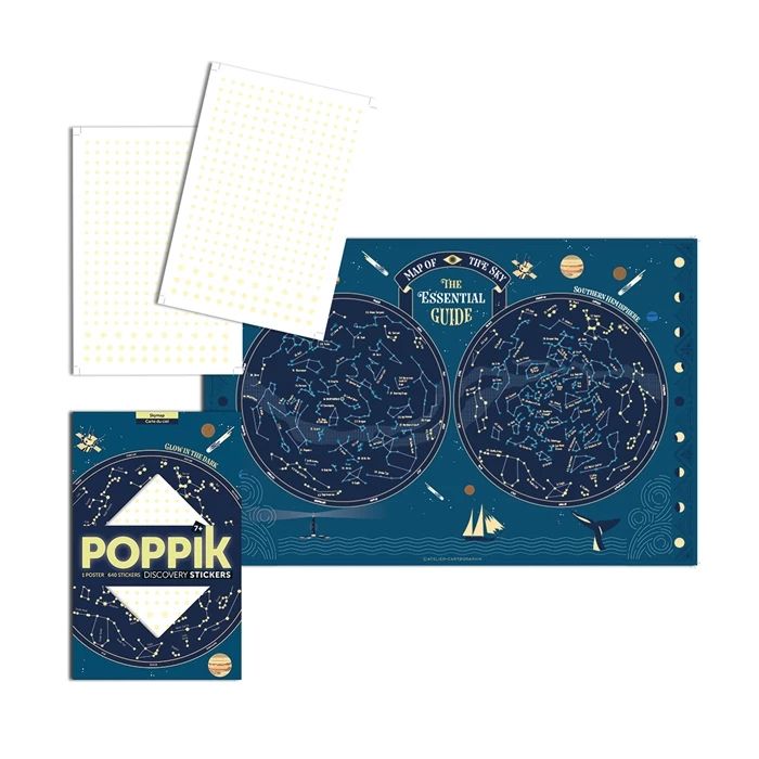 Poppik Sticker Learning Poster Sky Map