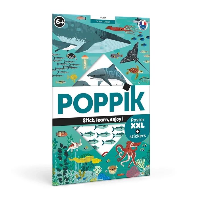 Poppik Sticker Learning Poster Ocean