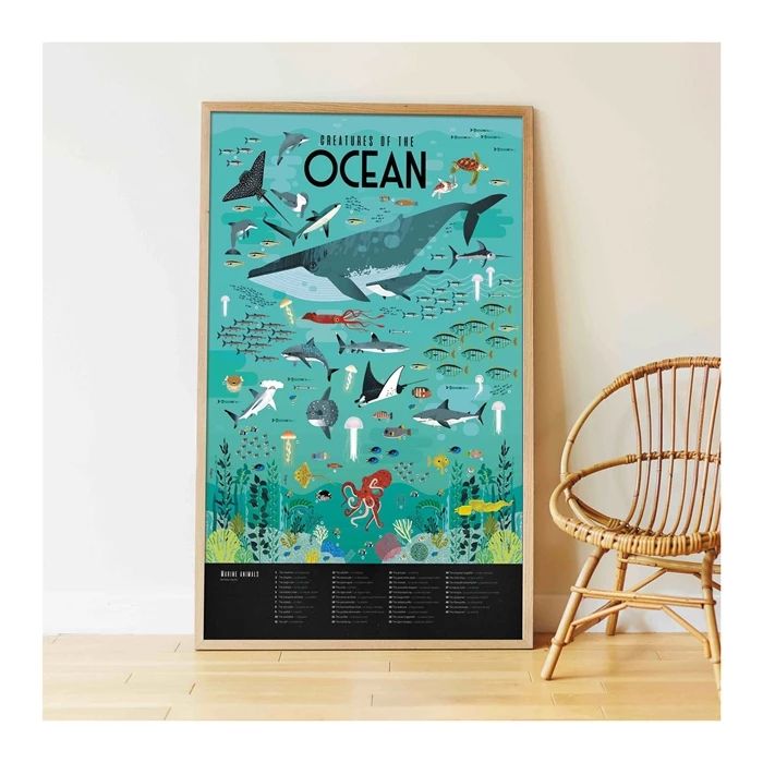 Poppik Sticker Learning Poster Ocean