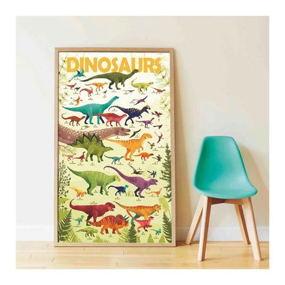 Poppik Sticker Learning Poster Dinosaur