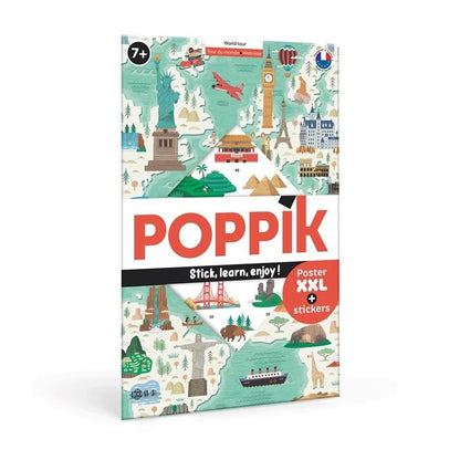 Poppik Sticker Learning Poster World Tour