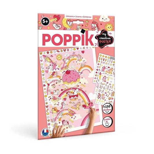 Poppik Sticker Affiche Créative Licornes