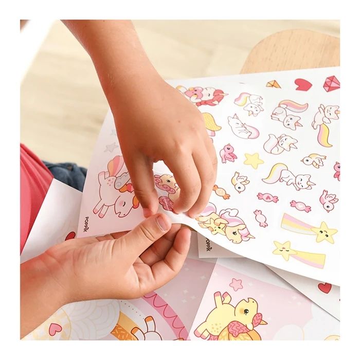 Poppik Sticker Creative Poster Unicorns