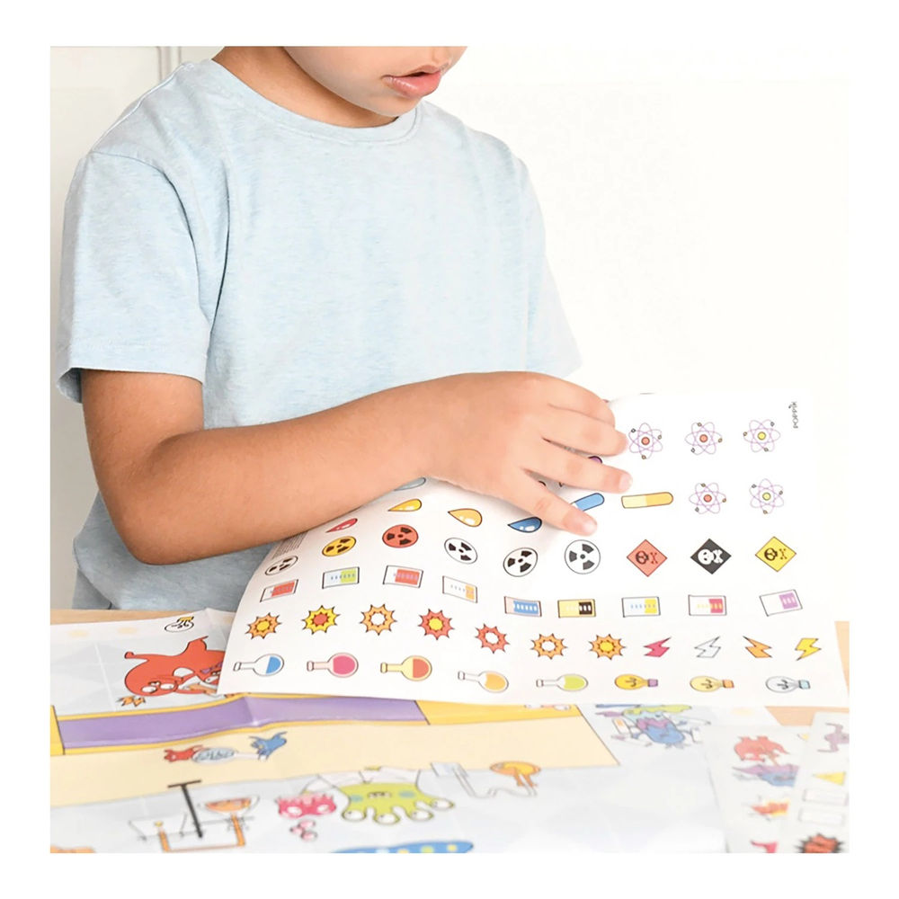 Sticker Kreativ Poster Verrücktes Labor