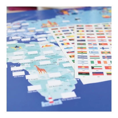 Poppik Sticker Learning Poster Flags of the World