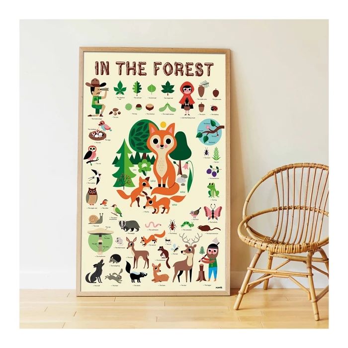 Poppik Sticker Learning Poster Forest