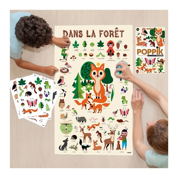 Poppik Sticker Learning Poster Forest