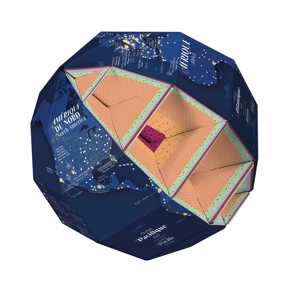 Mein Bastel-Globus, Erde bei Nacht