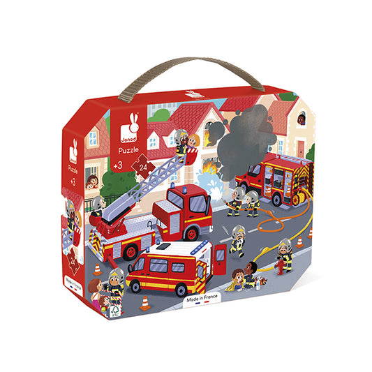 Janod Puzzle Feuerwehr, 24 Teile