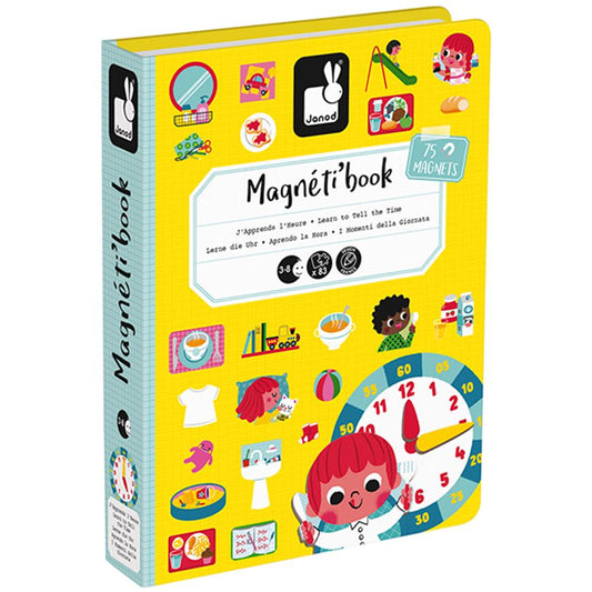 Janod Magnetic Book Learn the Clock
