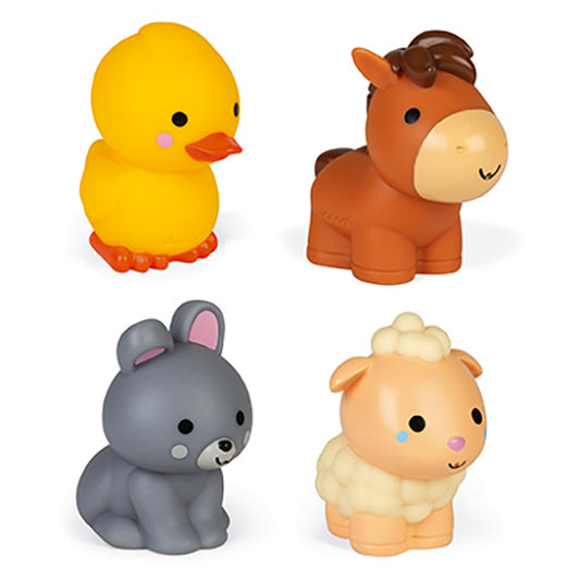Janod bath toy 4 farm animals