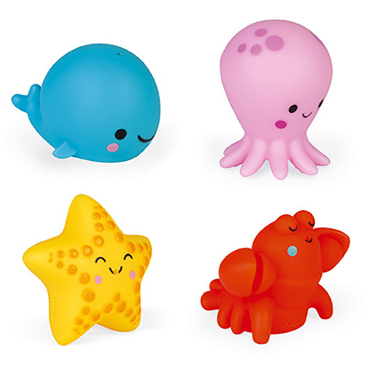 Janod bath toy 4 sea creatures