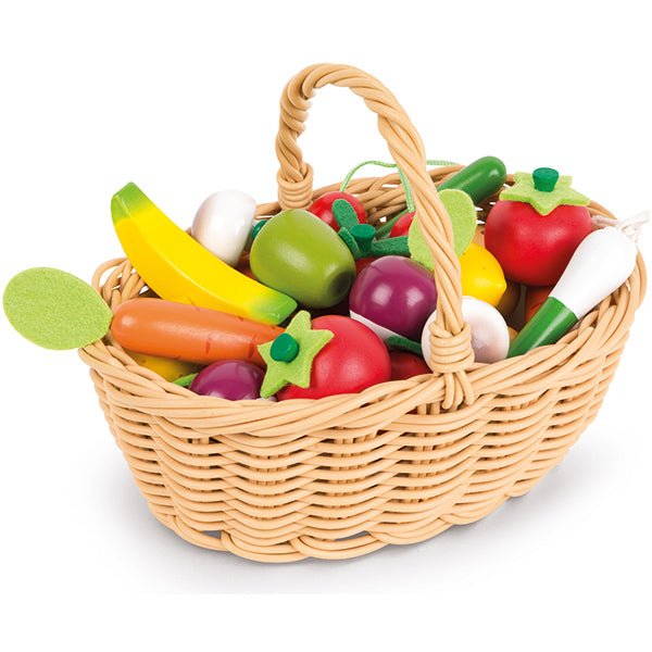 Janod fruit and vegetable basket, 24 pieces