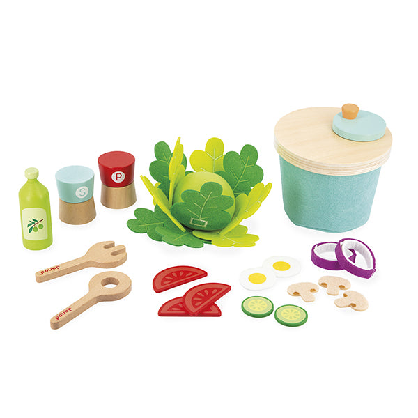 Janod salad set with accessories, 30 pieces