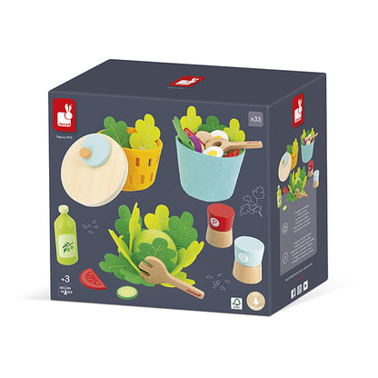 Janod salad set with accessories, 30 pieces