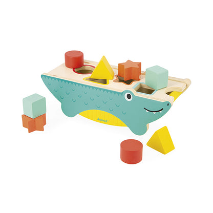 Janod Tropik shape game crocodile