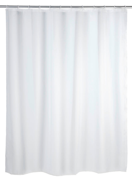 Wenko shower curtain PEVA Uni white