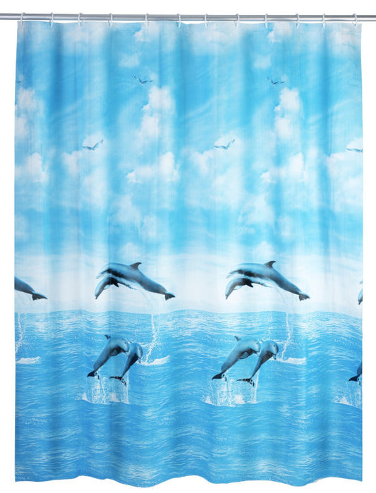 Wenko shower curtain dolphin PEVA