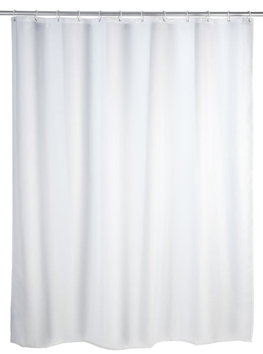 Wenko shower curtain plain white