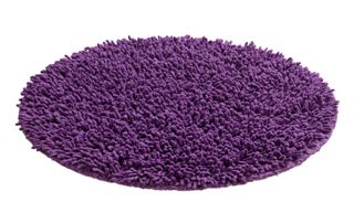 Wenko tapis de bain au look shaggy, Tropic violet